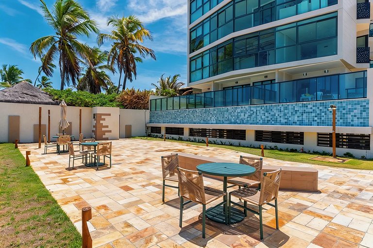 Flat Pé na Areia com Piscina Exclusiva
