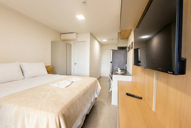 Resort com piscinas a 6 min da Praia do Cupe