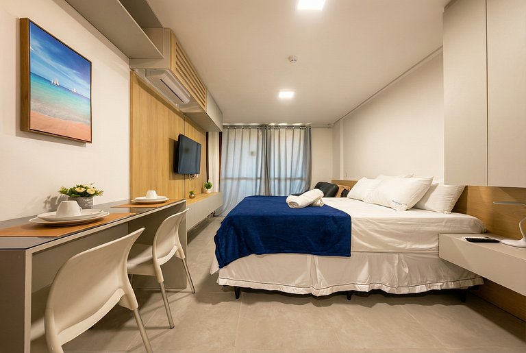 Flat con Piscina a 6 min de la Playa de Cupe