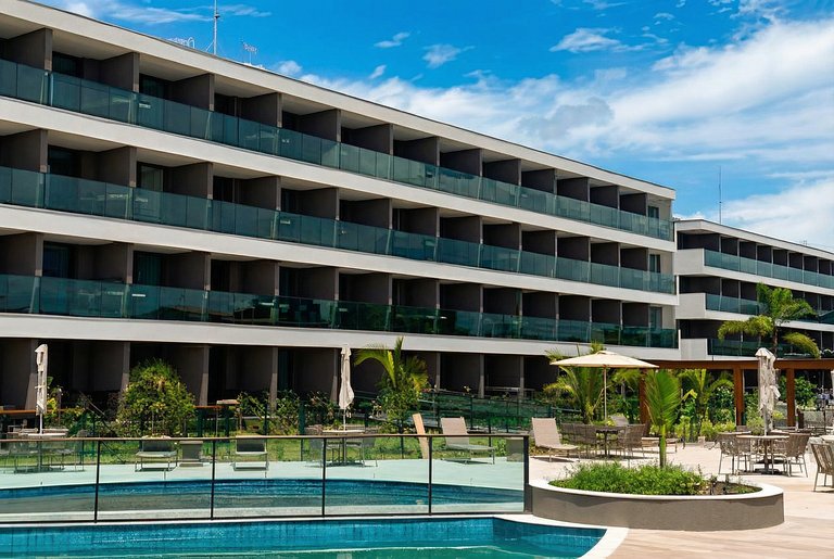 Flat con Piscina a 6 min de la Playa de Cupe