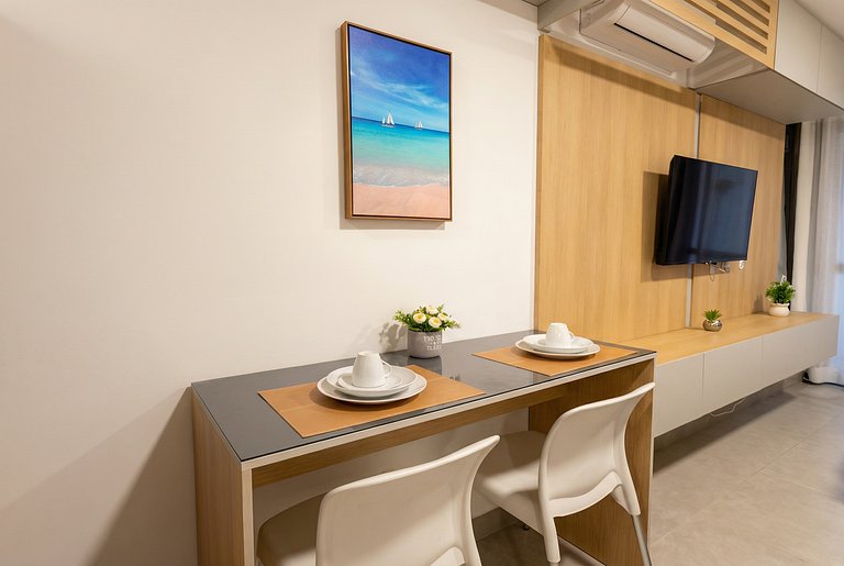 Flat with Pool 6 min from Cupe Beach