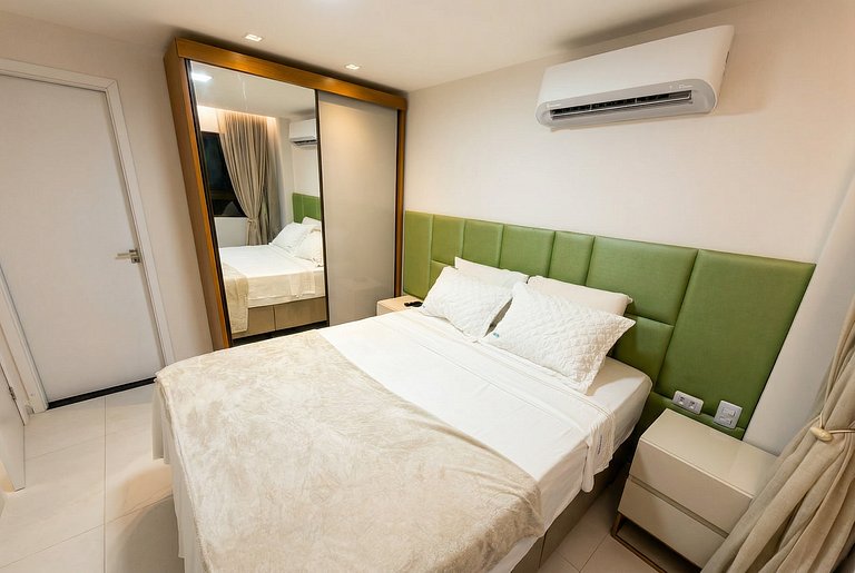 Vista mar + varanda gourmet em Porto de Galinhas