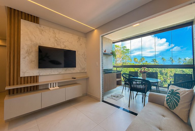 Ocean View + Gourmet Balcony in Porto de Galinhas