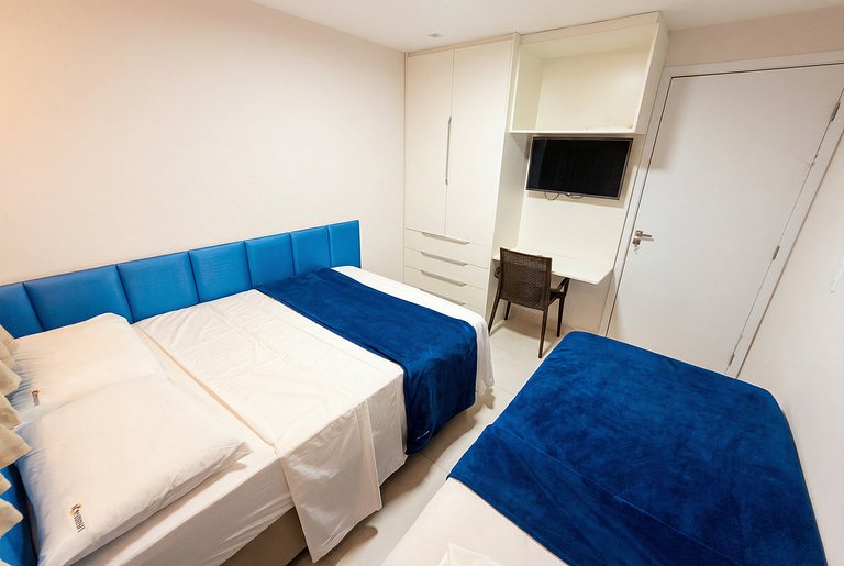 Vista mar + varanda gourmet em Porto de Galinhas