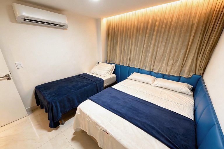 Vista mar + varanda gourmet em Porto de Galinhas