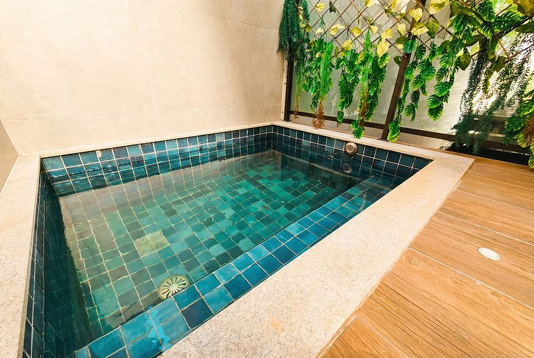 Flat c/piscina privativa próx as piscinas naturais