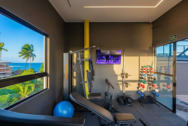 Flat aconchegante e completo