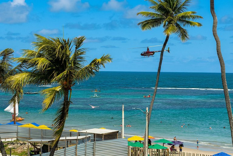 A orillas del mar en el paraíso de Porto de Galinhas