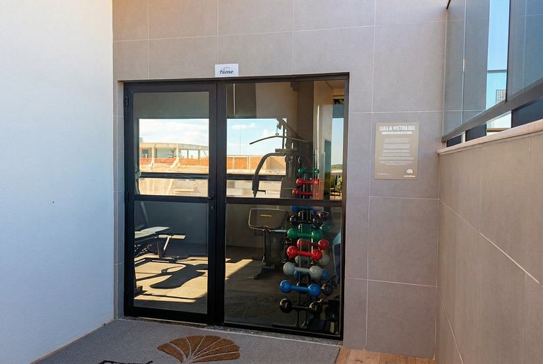 Flat beira mar com piscina privativa