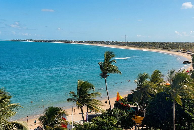 Flat beira mar com piscina privativa