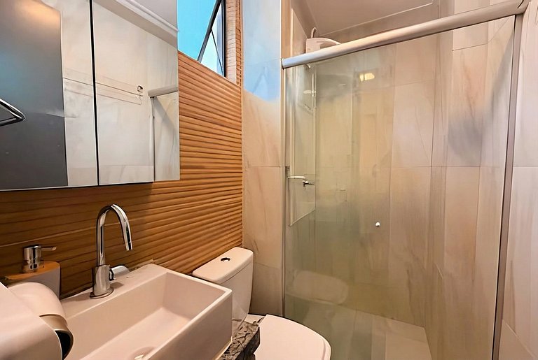 Beachfront flat with private pool