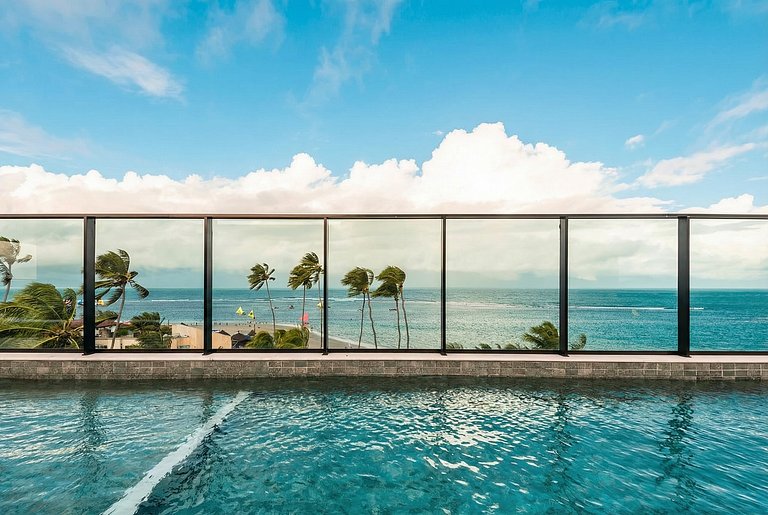 Frente al mar con piscina climatizada privada