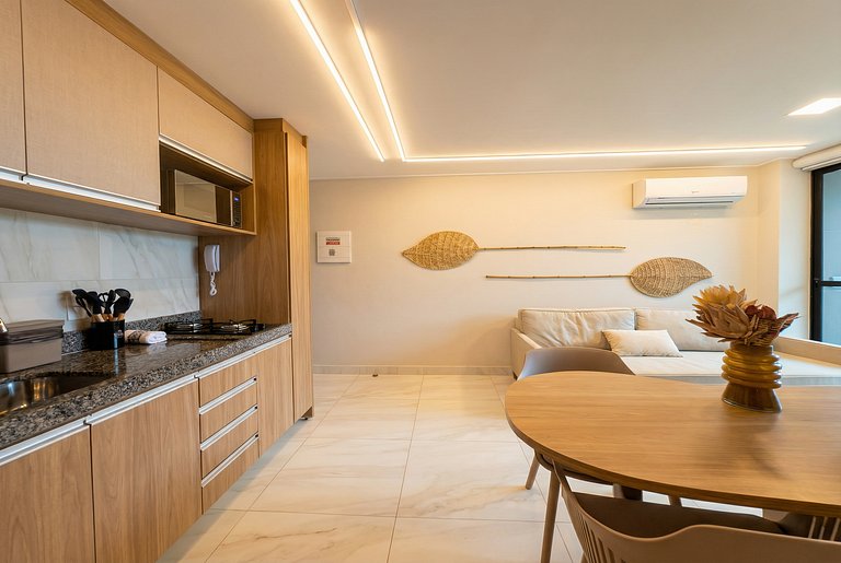 Flat com piscina Privativa