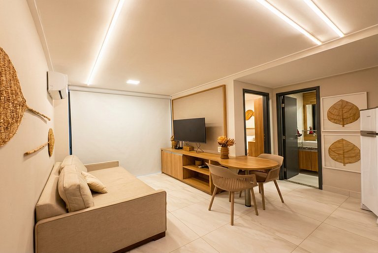 Flat com piscina Privativa