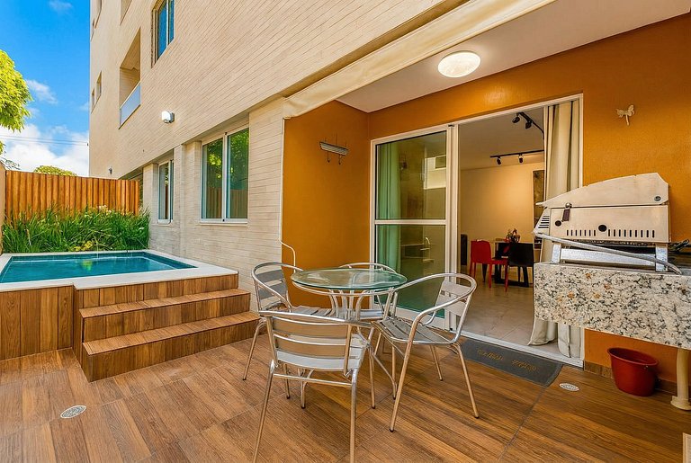 Apartamento para 6 pessoas com piscina privativa