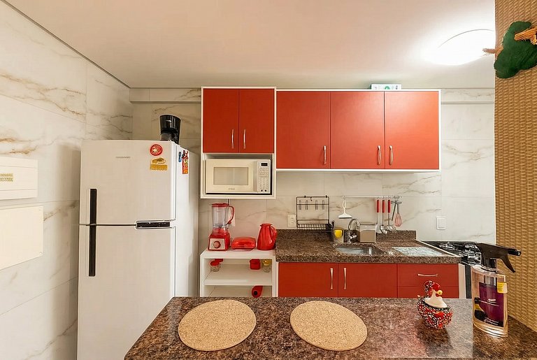 Apartamento para 6 pessoas com piscina privativa