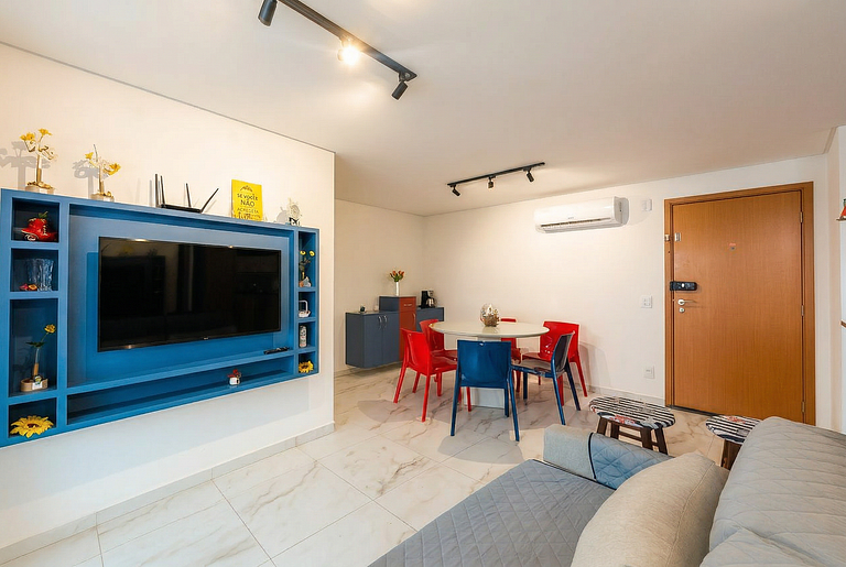 Apartamento para 6 pessoas com piscina privativa