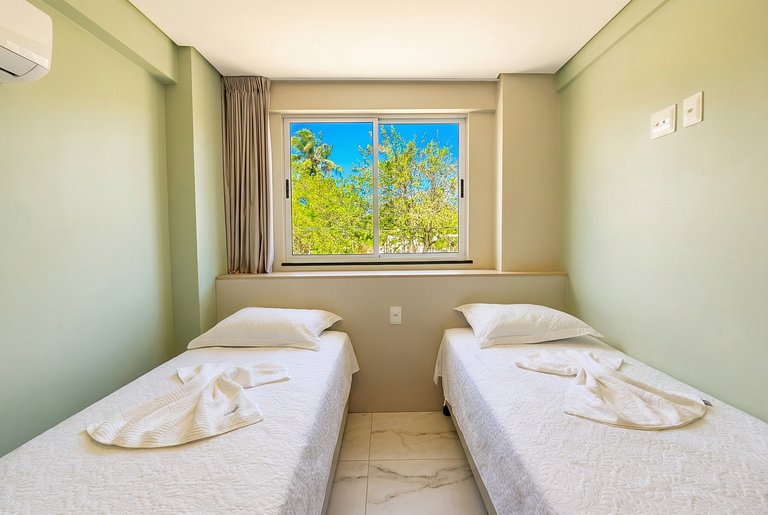 Flat lindo para 6 pessoas em Porto de Galinhas