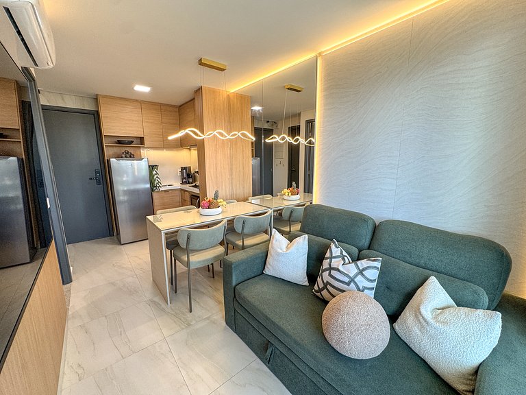 Apt Eco-Luxo Pé na Areia, Vista Mar a 800m do Centro