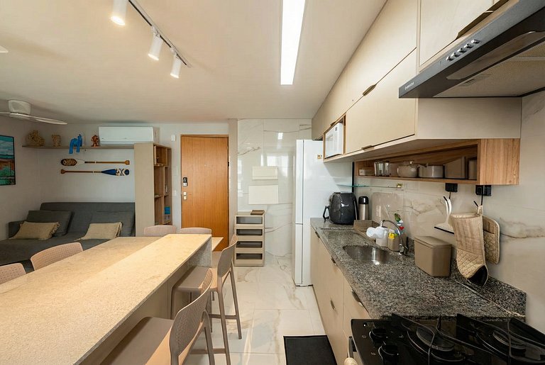 Próximo as Piscinas Naturais Apt. de 2 quartos