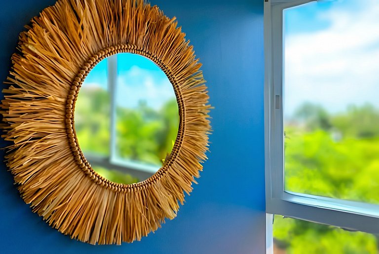 Flat elegante a poucos passos da praia