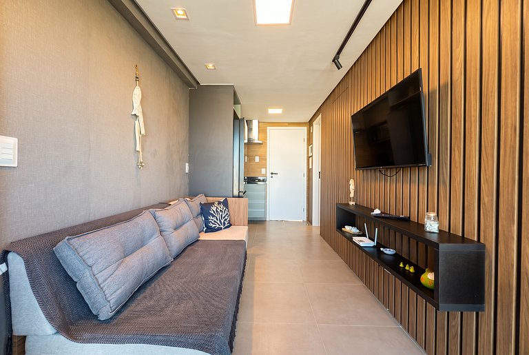 Flat Aconchegante Vista-Mar | Sunny Beach 105