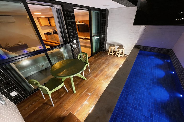 Private Pool Flat | 50m From the Beach