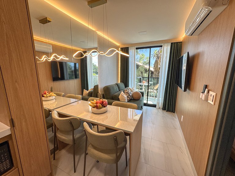 Apt Eco-Lujo Frente Mar con Vista, a 800m Centro