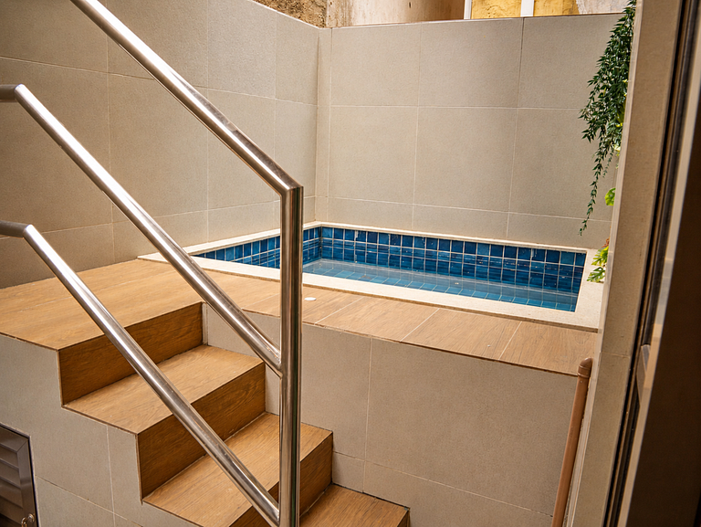 Flat c/piscina privativa próx as piscinas naturais