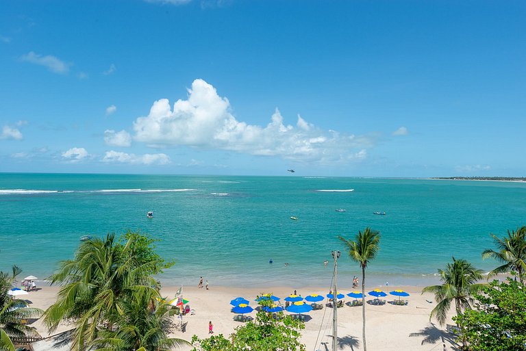 Flat incrível pé na areia